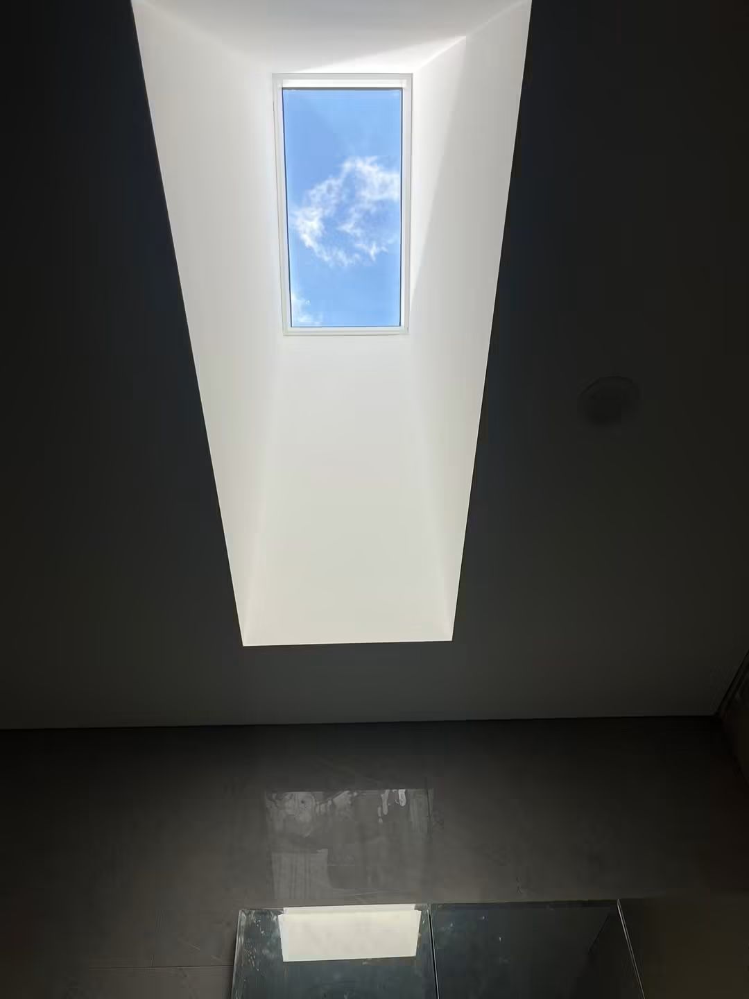Skylight above a stairwell void