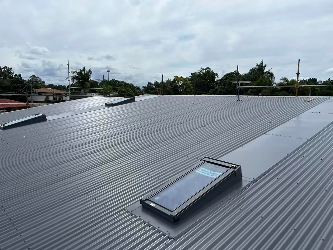 Skylight set into a Colorbond roof